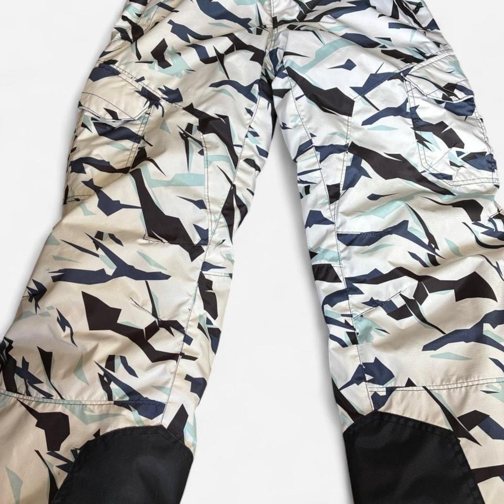 TSLA white & blue camo snow pant ski pants Size S - Picture 2 of 6
